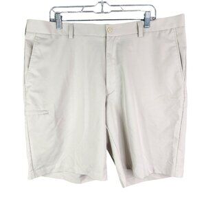 Mens Beige Grand Slam Performance Golf Shorts Hi Rise 11" Inseam Size 40